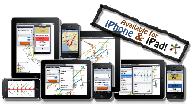 AthensTransit for iPhone and iPad Collage